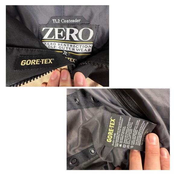 Zero Restriction TL2 Contender Gore-Tex Golf Beige Mesh Lined Windbreaker L - Picture 5 of 8